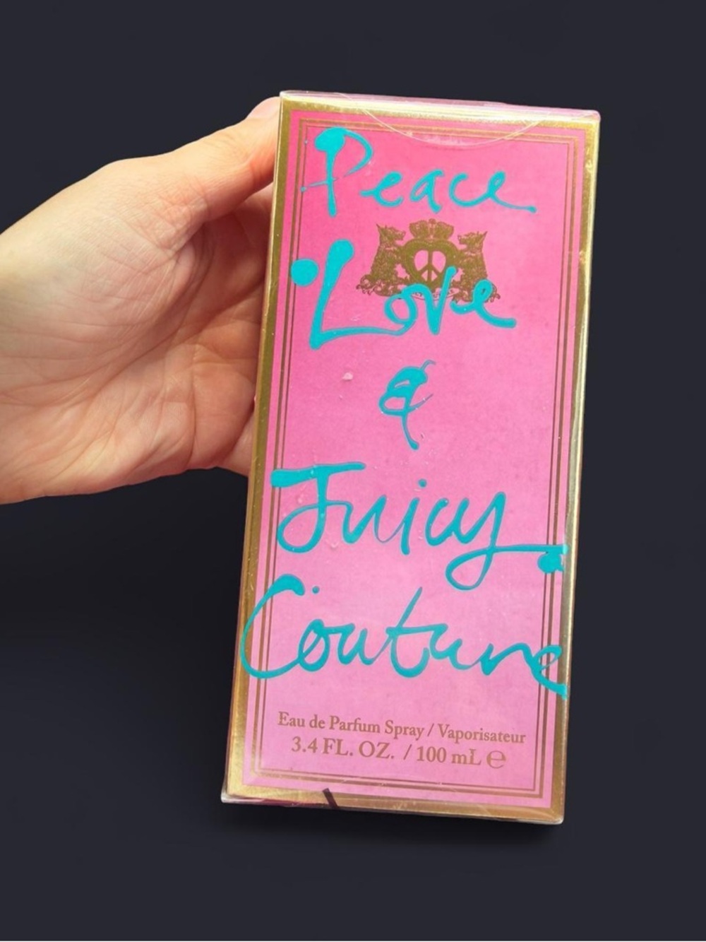 Juicy Couture Clear Box with Bright Pink Insert